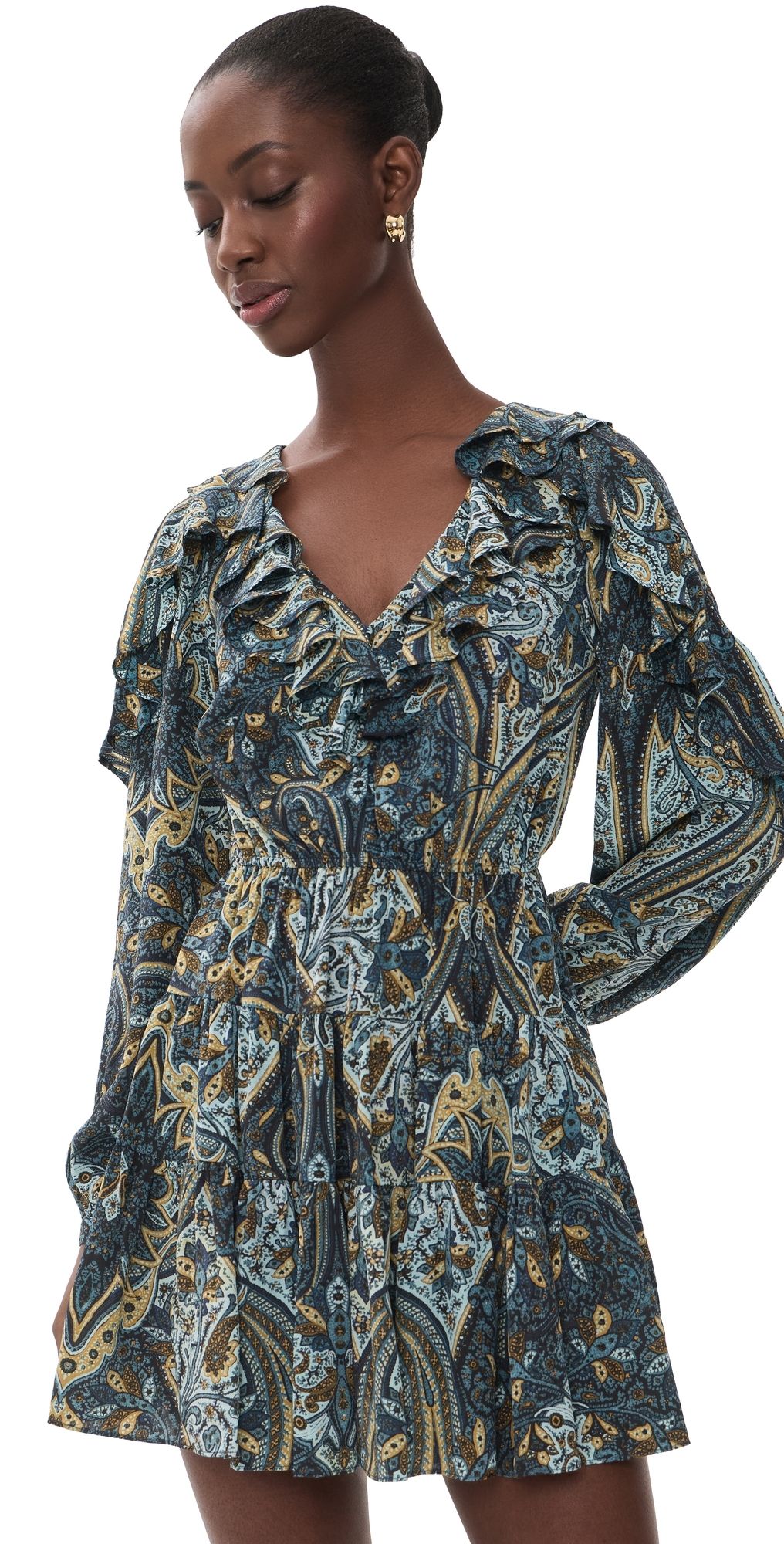 Ulla Johnson Vivi Silk Mini Dress Prussian 10