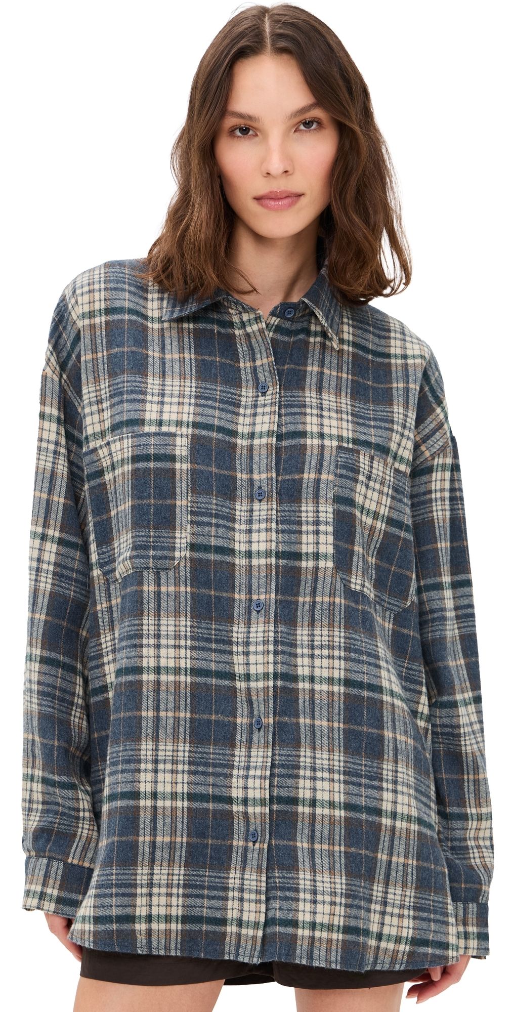Lioness Clarity Shirt Ash Plaid L