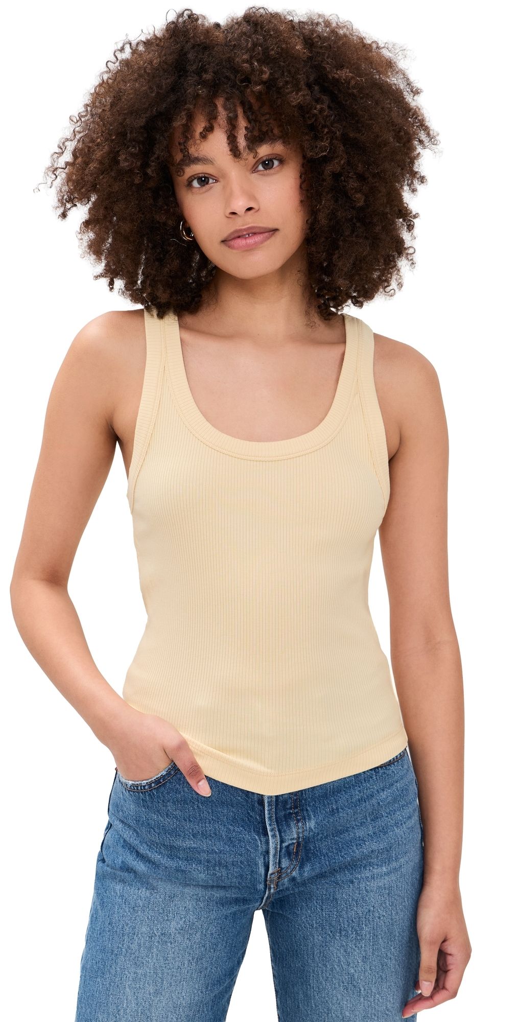 Pistola Christy Tank Top Custard Yellow M