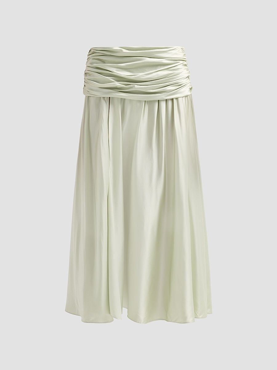 Women's Gianna Draped Midi-Skirt - Mint - Size XS