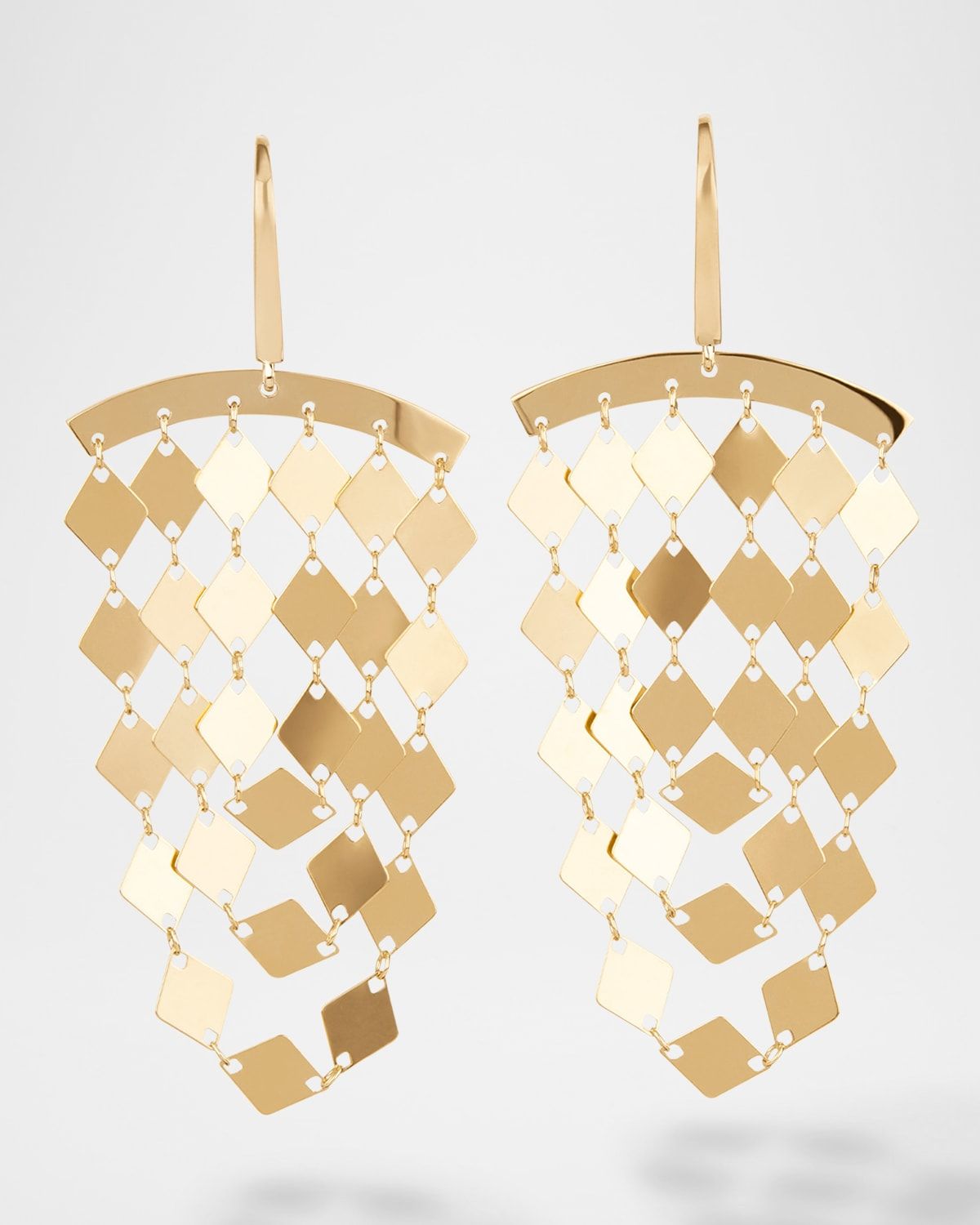 Laser Kite Small Cascade Earrings