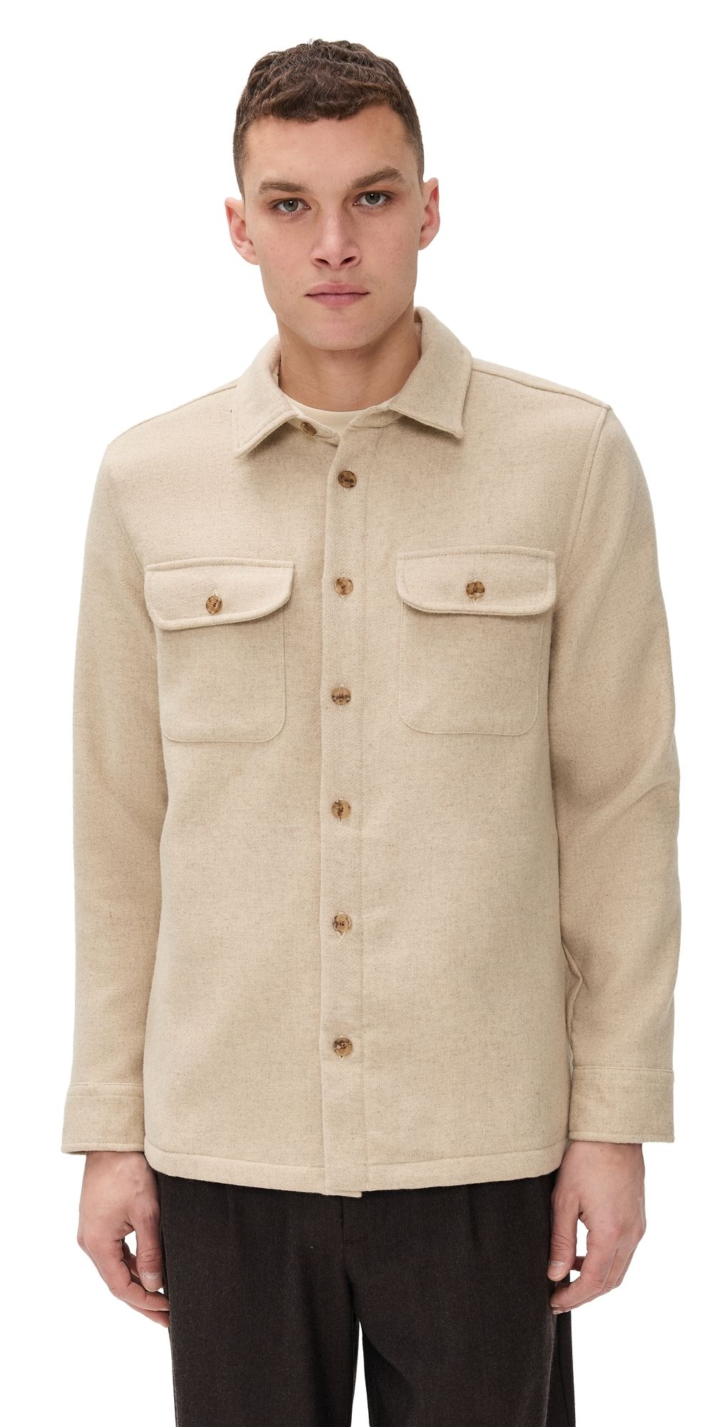Wax London Lomond Shirt Jacket Natural M