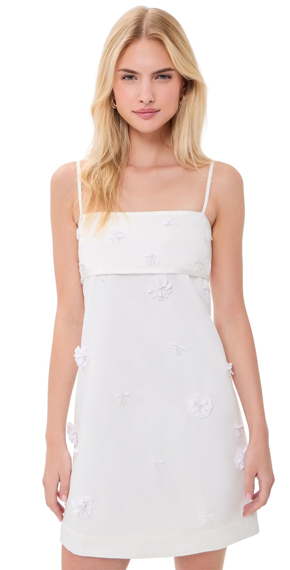 Couper Linley Embellished Mini Dress Porcelain S