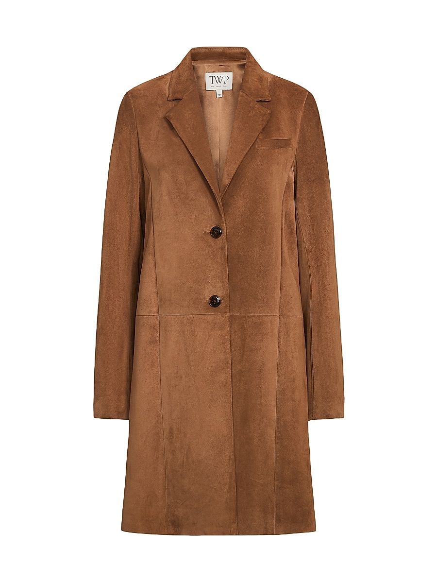 Women's Easy Suede Car Coat - Martora - Size Large