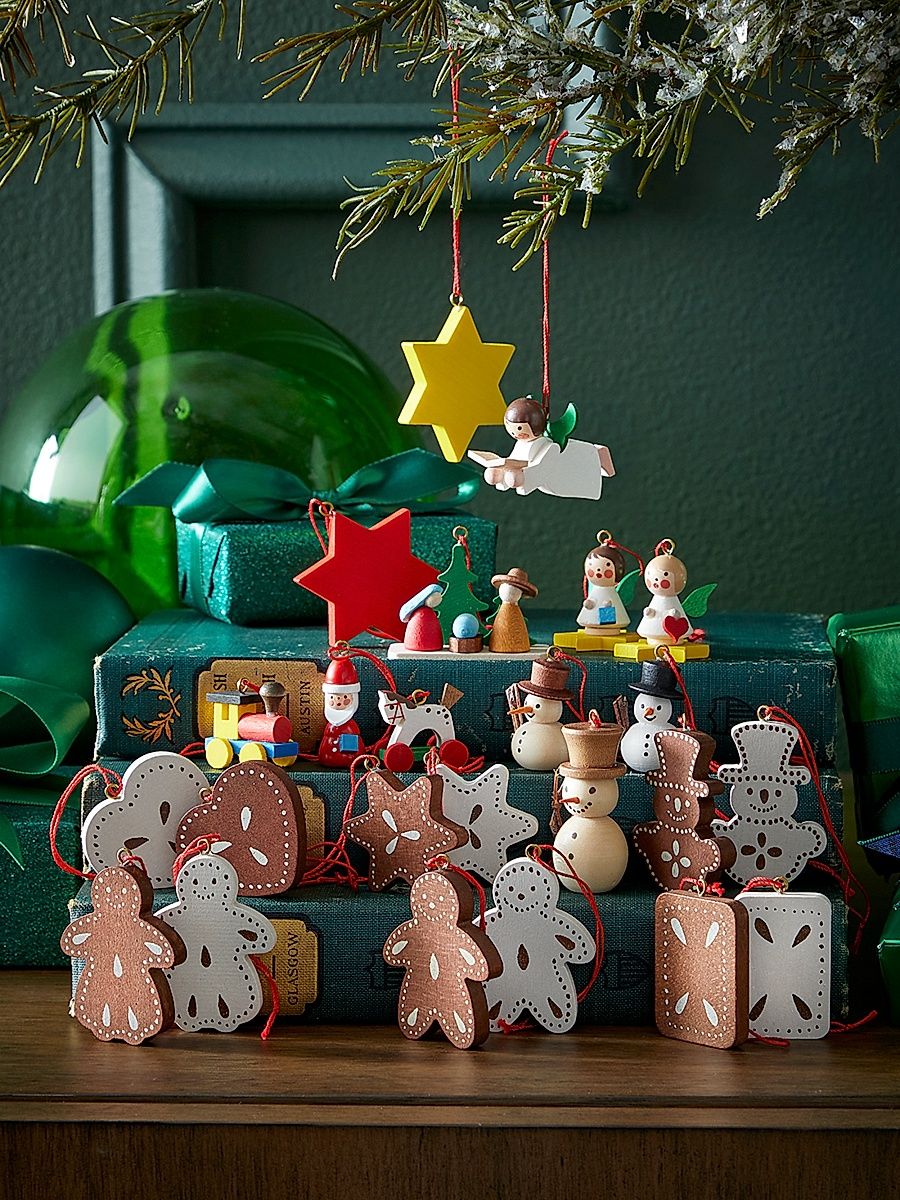 Advent Calendar Ornaments 24-Piece Set