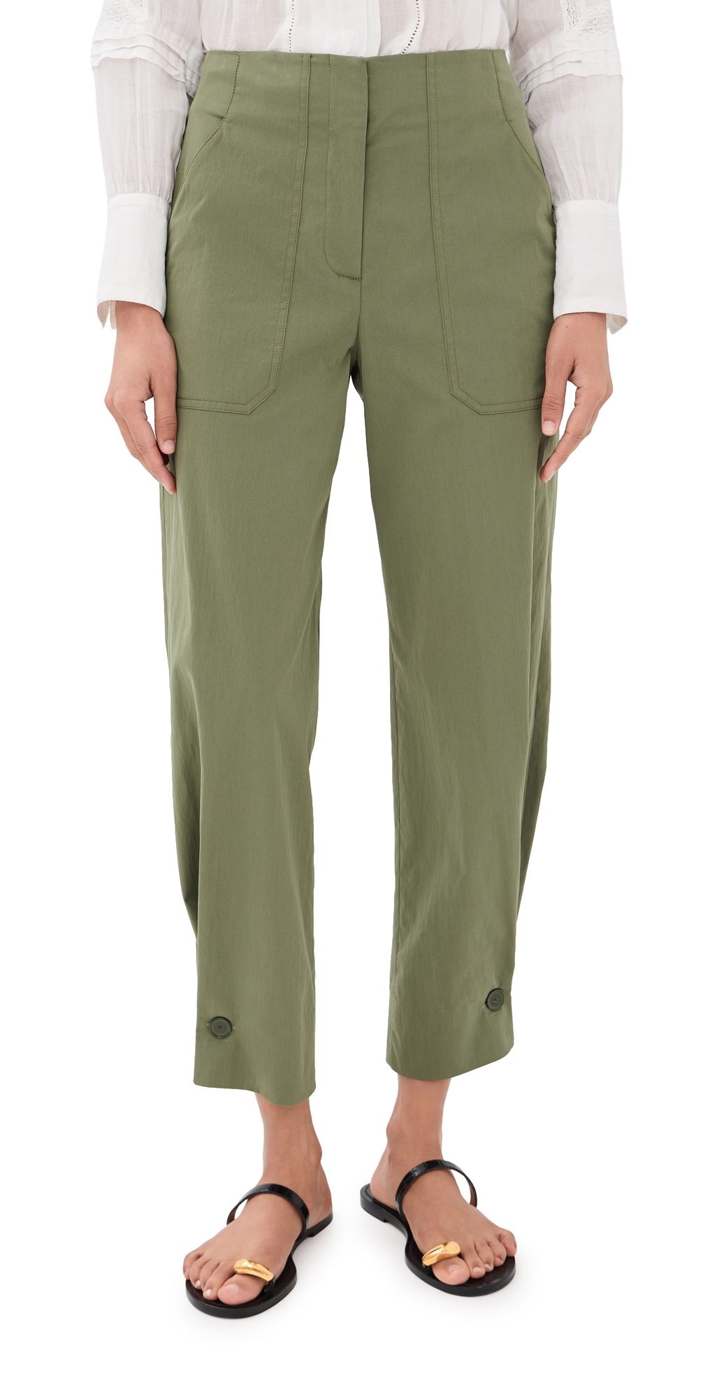 Veronica Beard Stapleton Pants Stone Army 0