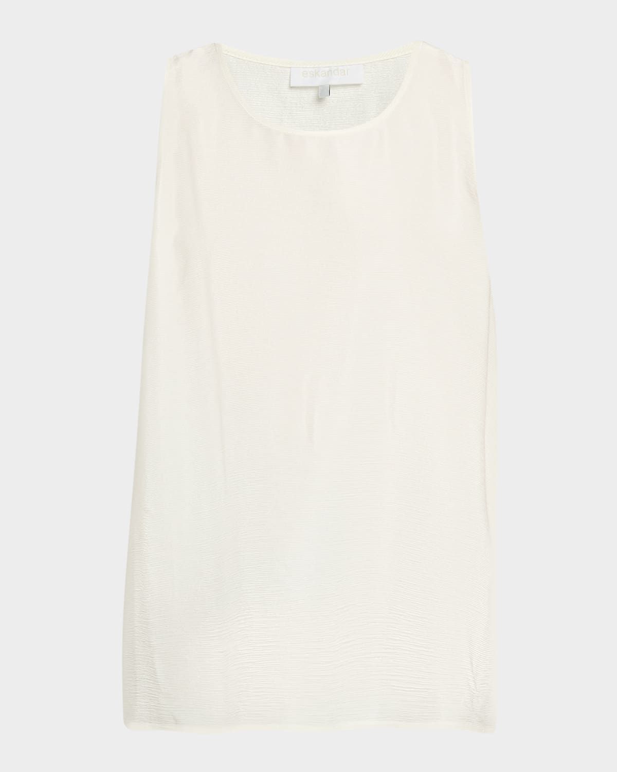 A-Line Shimmer Silk Shell