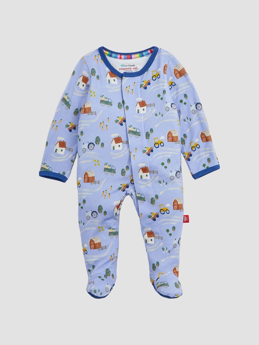 Boy's Baby Boy's Farm To Cradle Footie - Multi - Size 18 Months