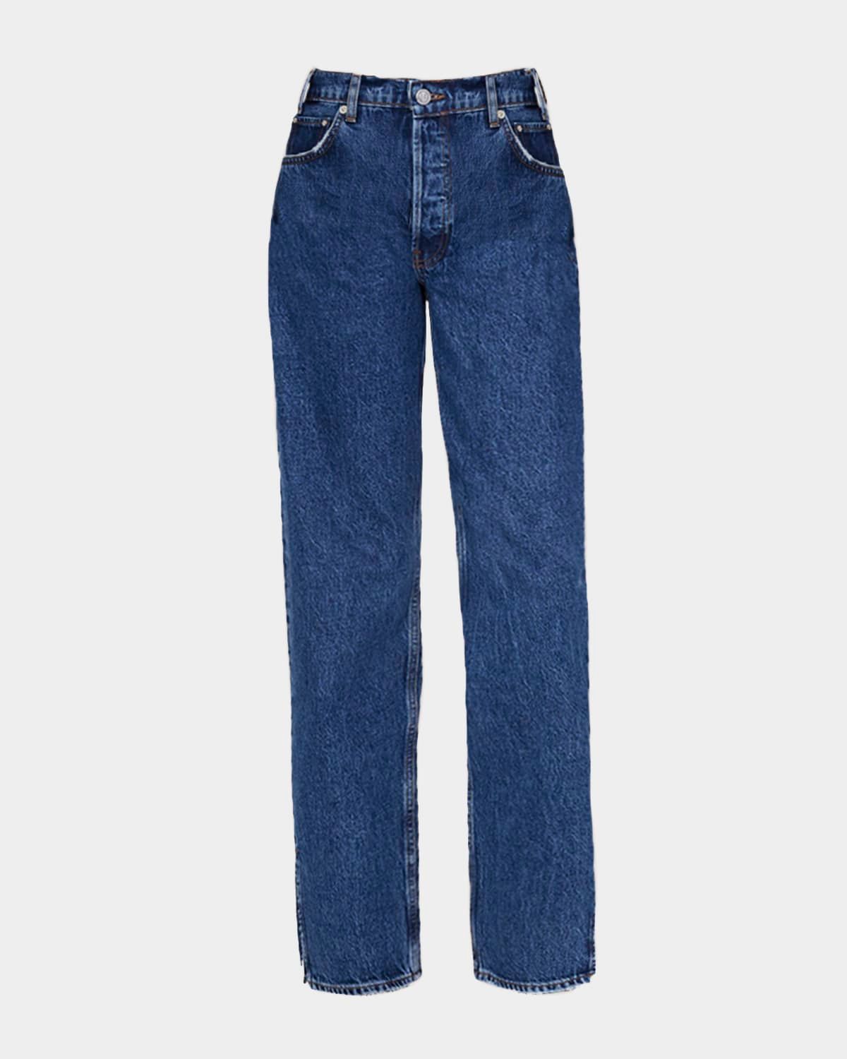 Roy Straight Split-Hem Jeans