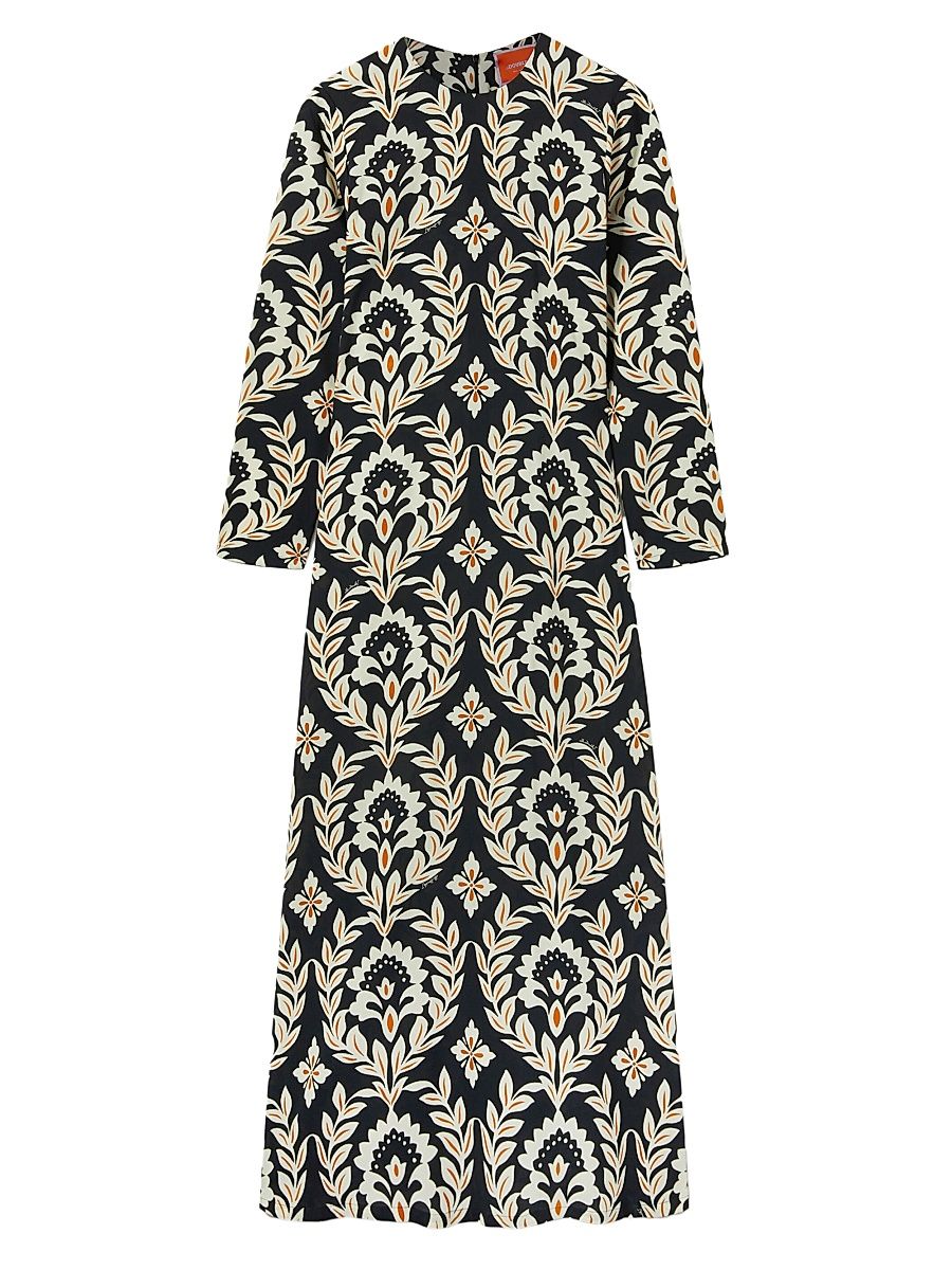 Women's Long Sleeve Swing Dress - Black - Size XS