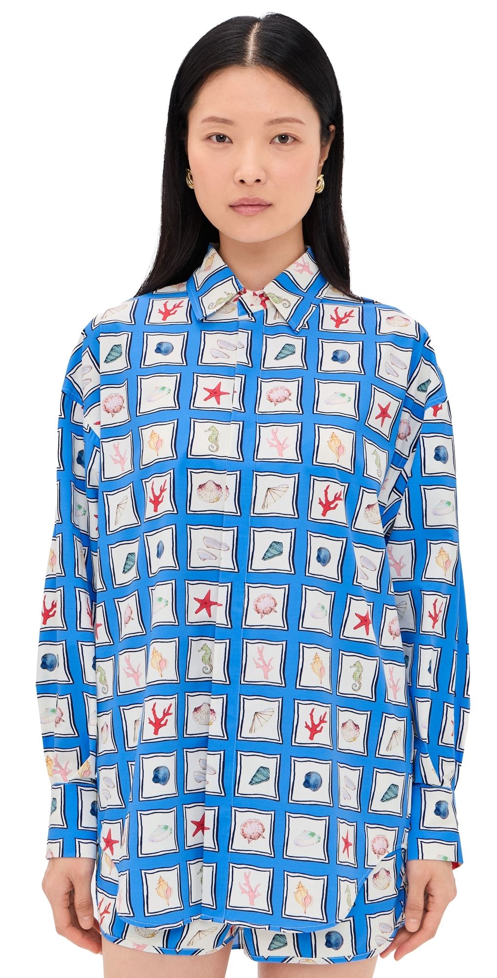 STYLEST Lia Burke Button Down Seaside One Size