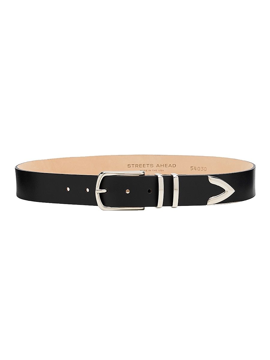 Women's River Leather Belt - Black - Size XS