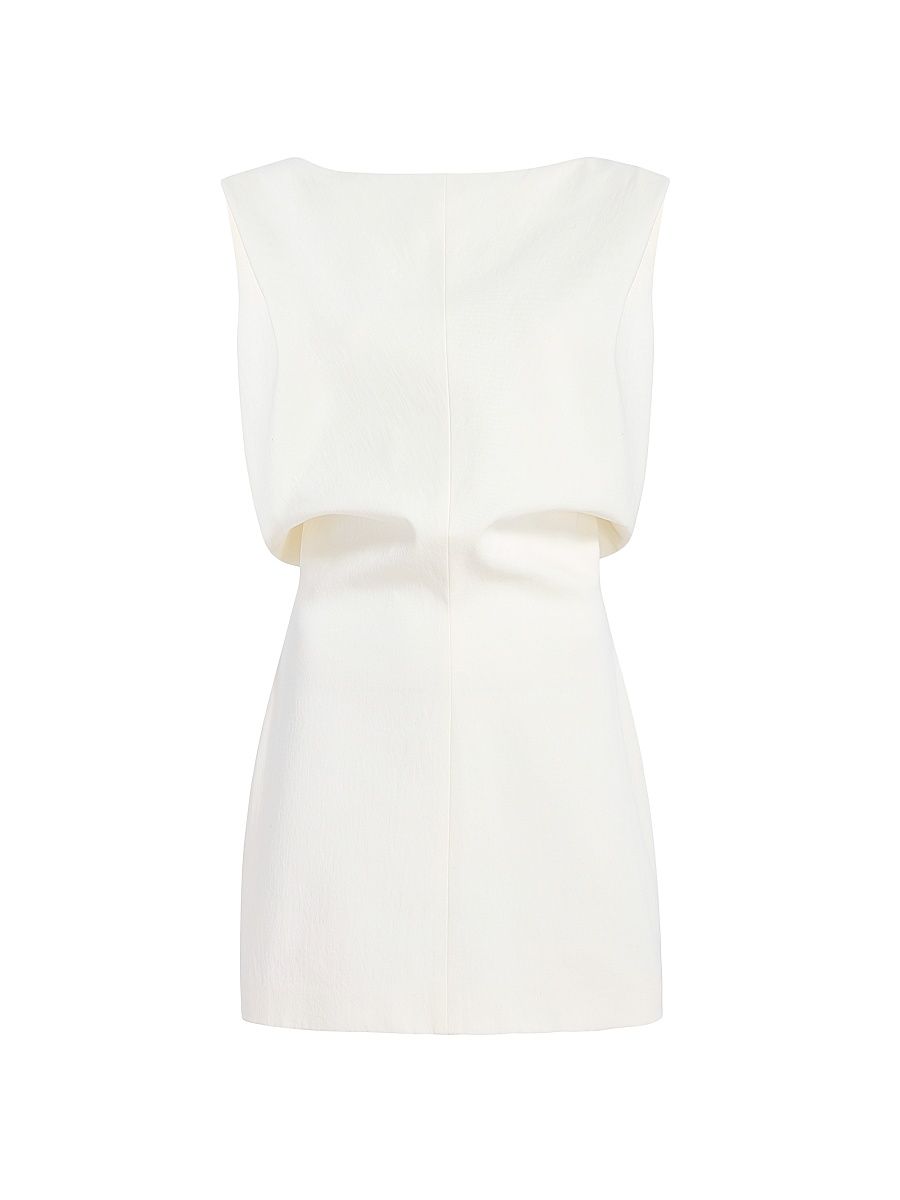 Women's Toma Cotton Blouson Minidress - Chalk - Size 8