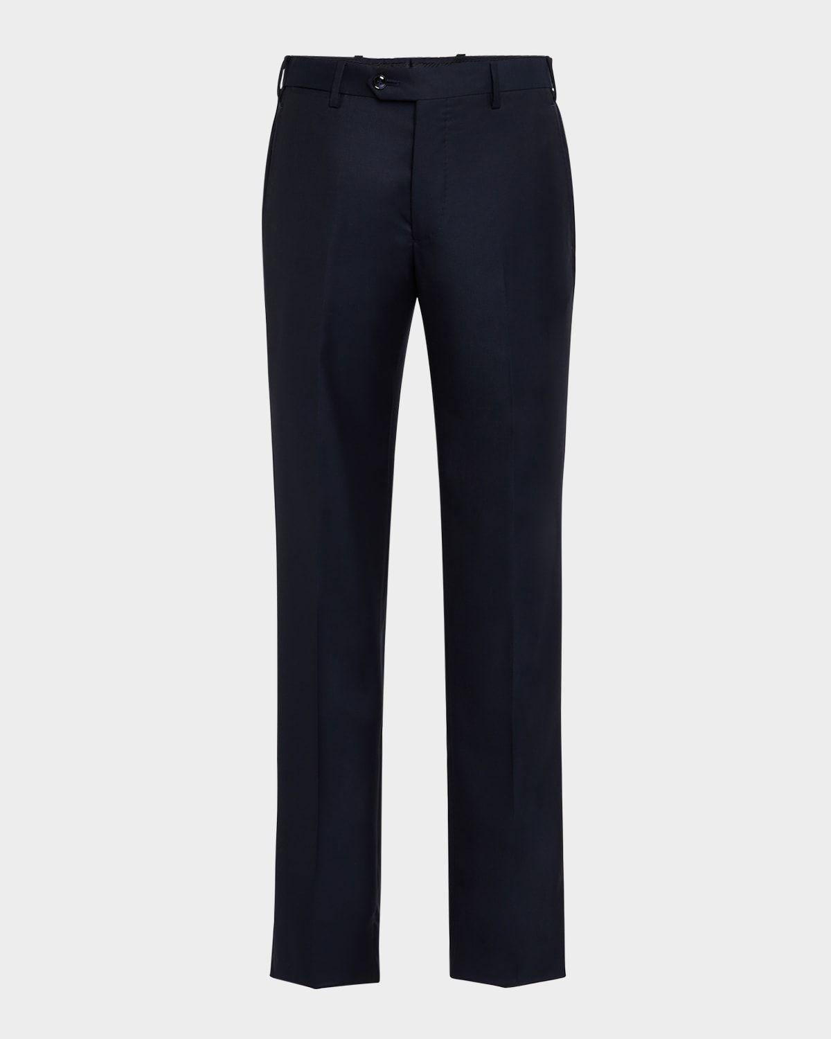 Men & apos;s Flat-Front Twill Trousers