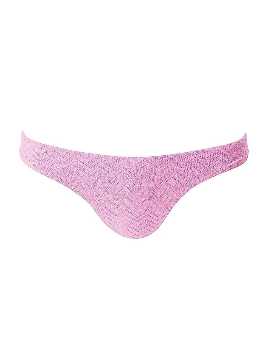 Women's Toulouse Hipster Bikini Bottom - Zigzag Pink - Size 12