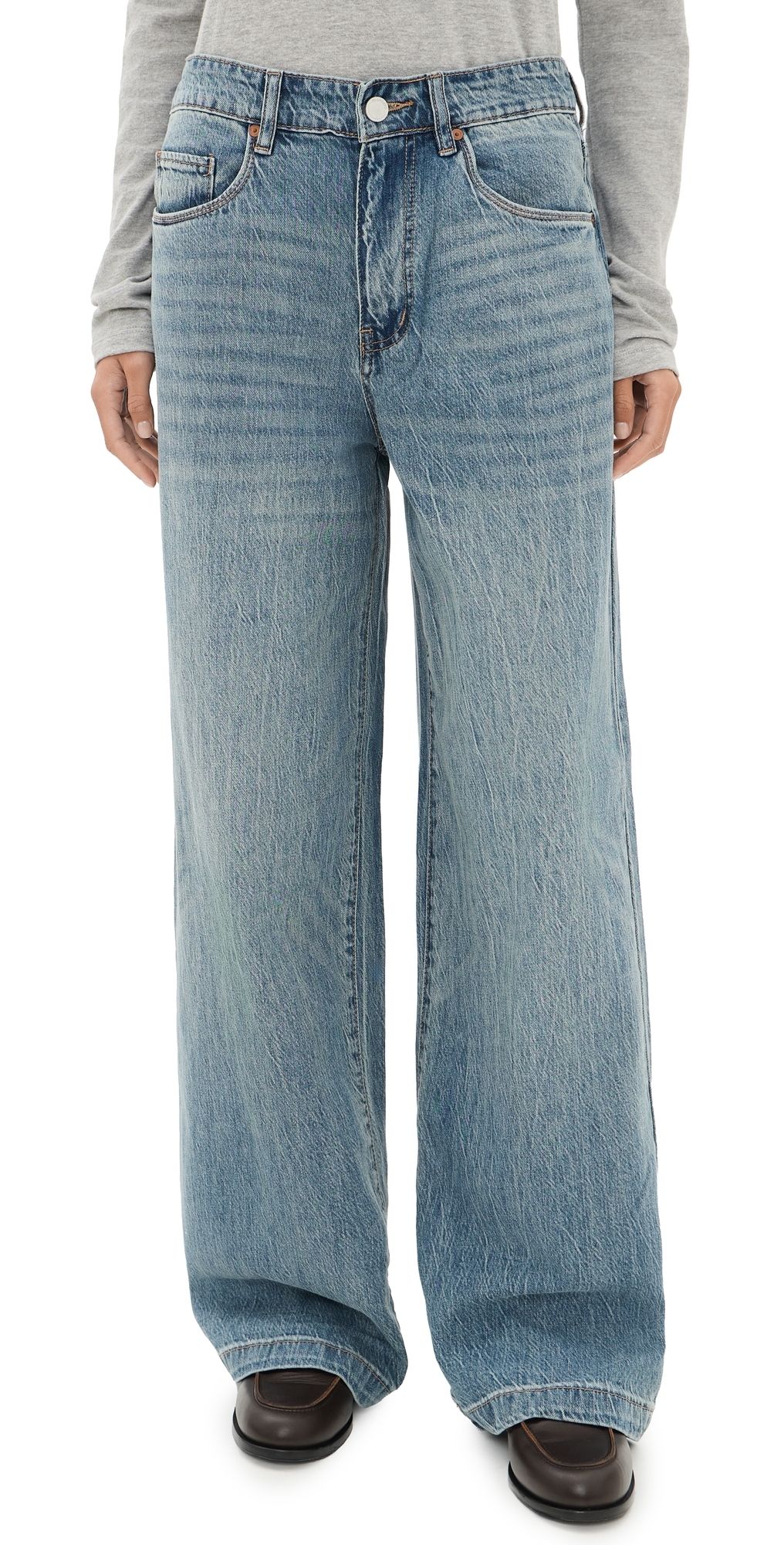 BLANKNYC Lead The Way Low Baggy Jeans Medium Indigo 29