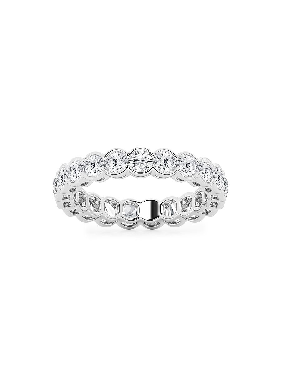 Women's Platinum & Round Lab-Grown Diamond Eternity Band/2.00-5.00 TCW - 2 Tcw - Size 5.5