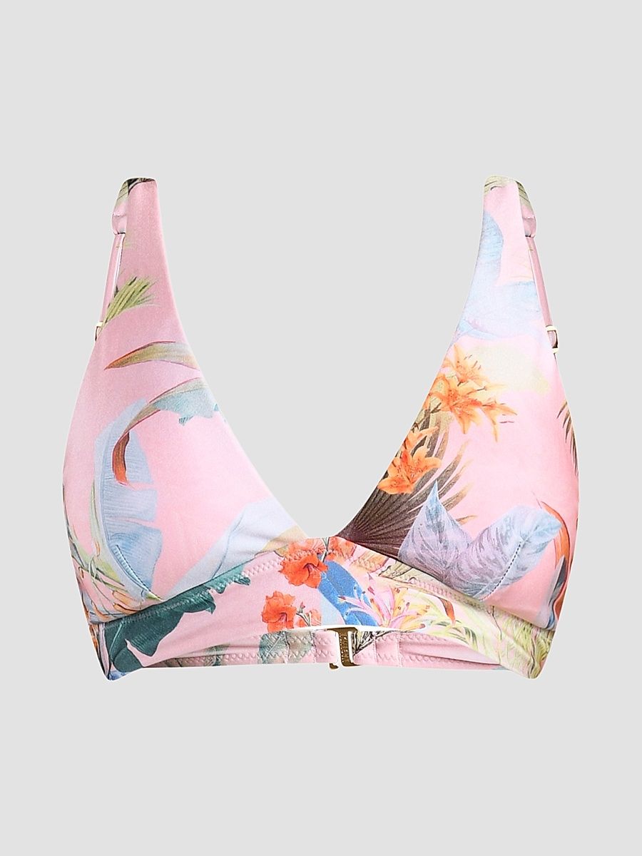 Women's Colorful Palm Lexi Bikini Top - Size XS