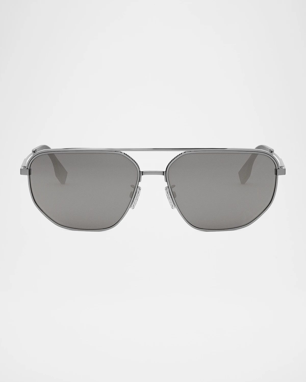 Men & apos;s Fendi Travel Metal Rectangle Sunglasses
