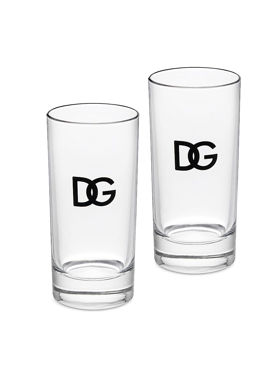 DG Logo Soft Drink Glasses 2-Piece Set