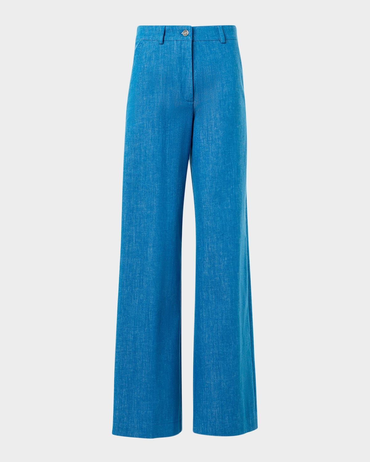 Finnian Wide-Leg Denim Pants