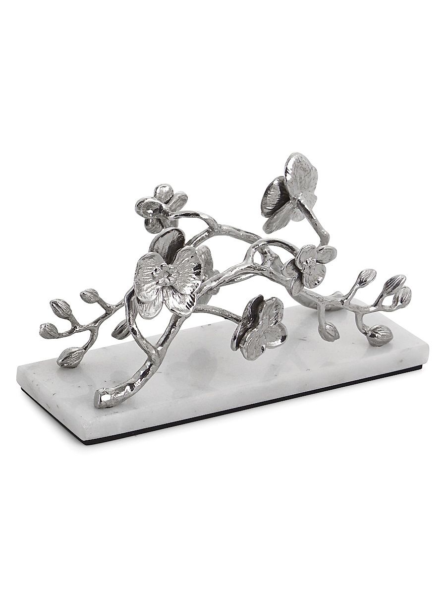 White Orchid Napkin Holder