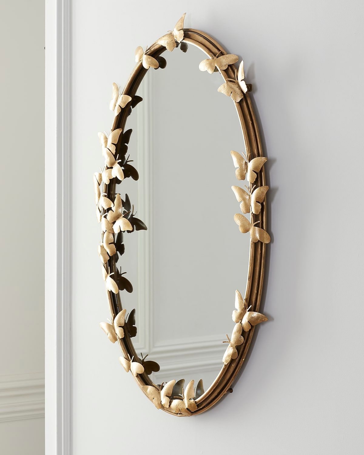 Oval Butterfly Mirror