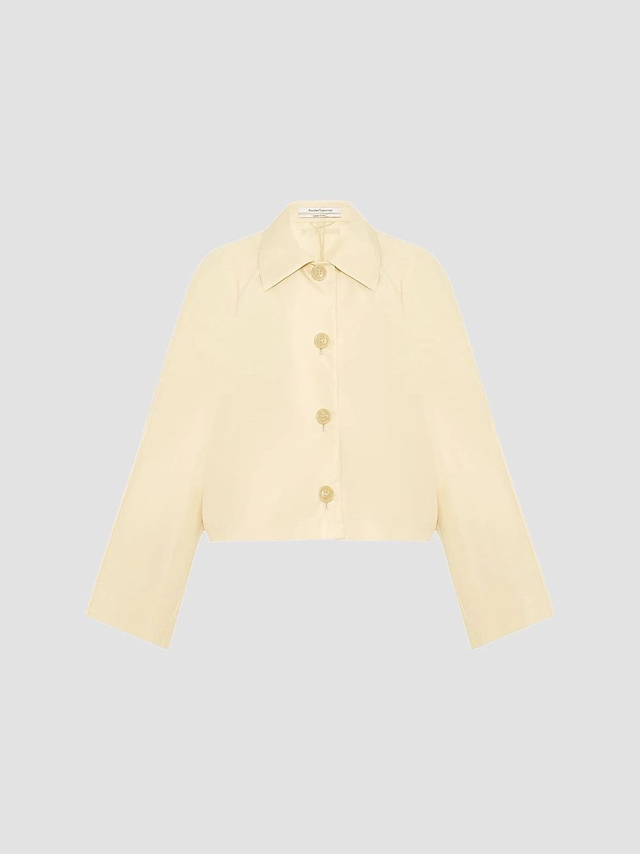 Women's Short Balmacaan Jacket - Sand - Size Small