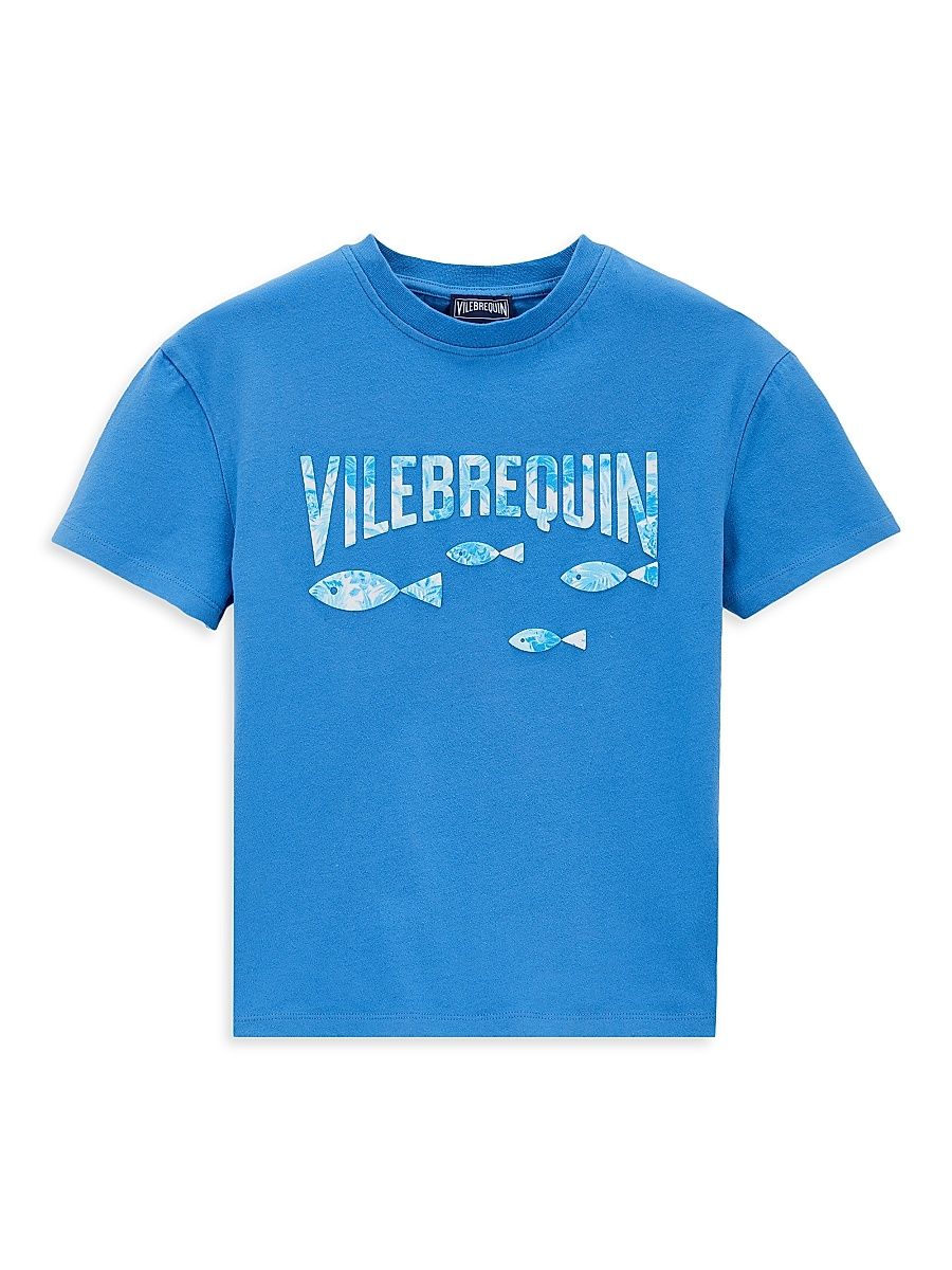 Little Boy's & Boy's Logo & Fishes Tahiti Turtles T-Shirt - Ocean - Size 12