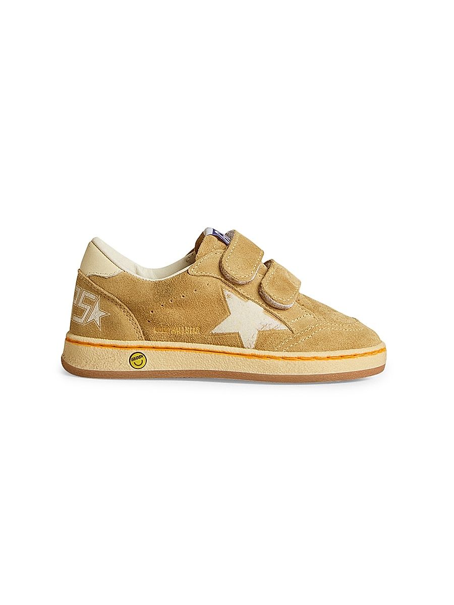 Bbay's, Little Kid's & Kid's Ballstar Suede Flocked Star Sneakers - Sand - Size 3 (Child)