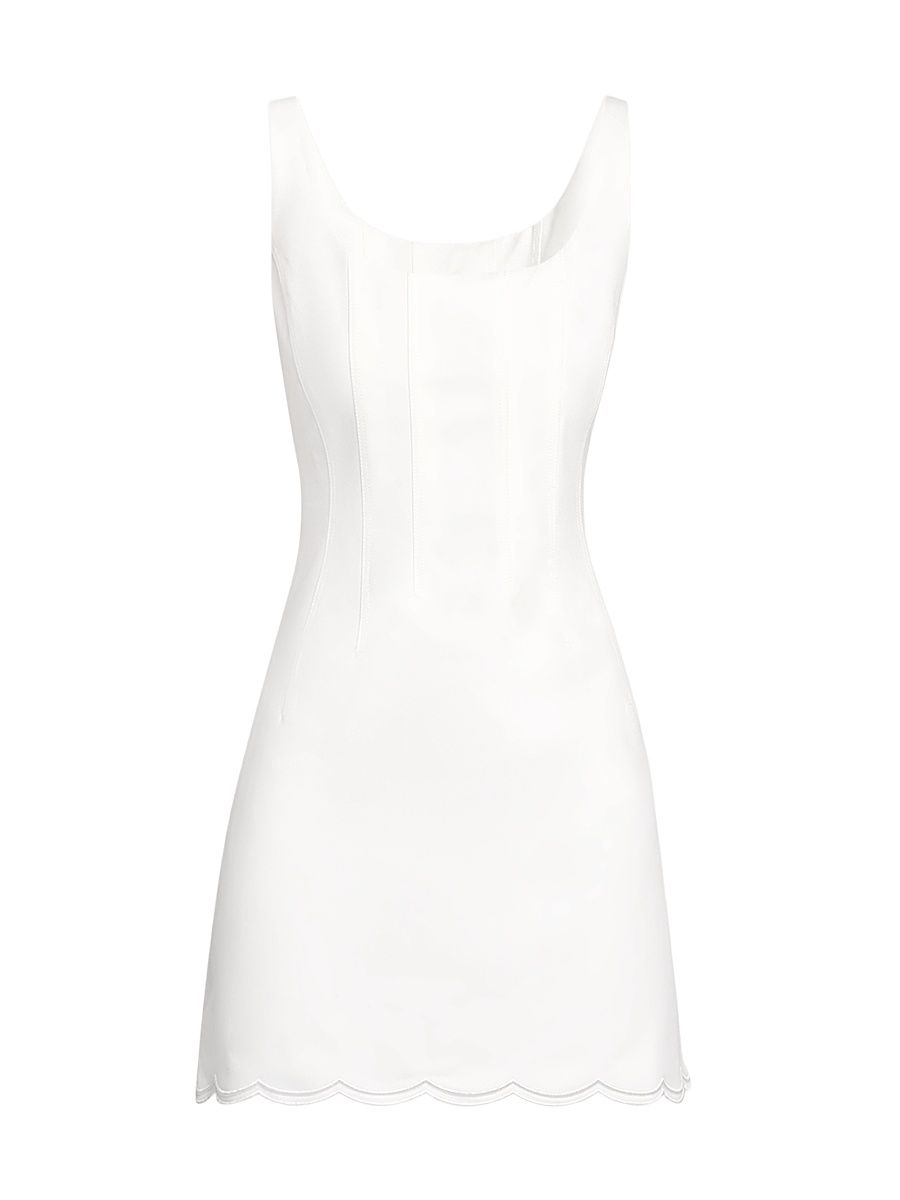Women's Adriana Embroidered Minidress - Ivory - Size 12