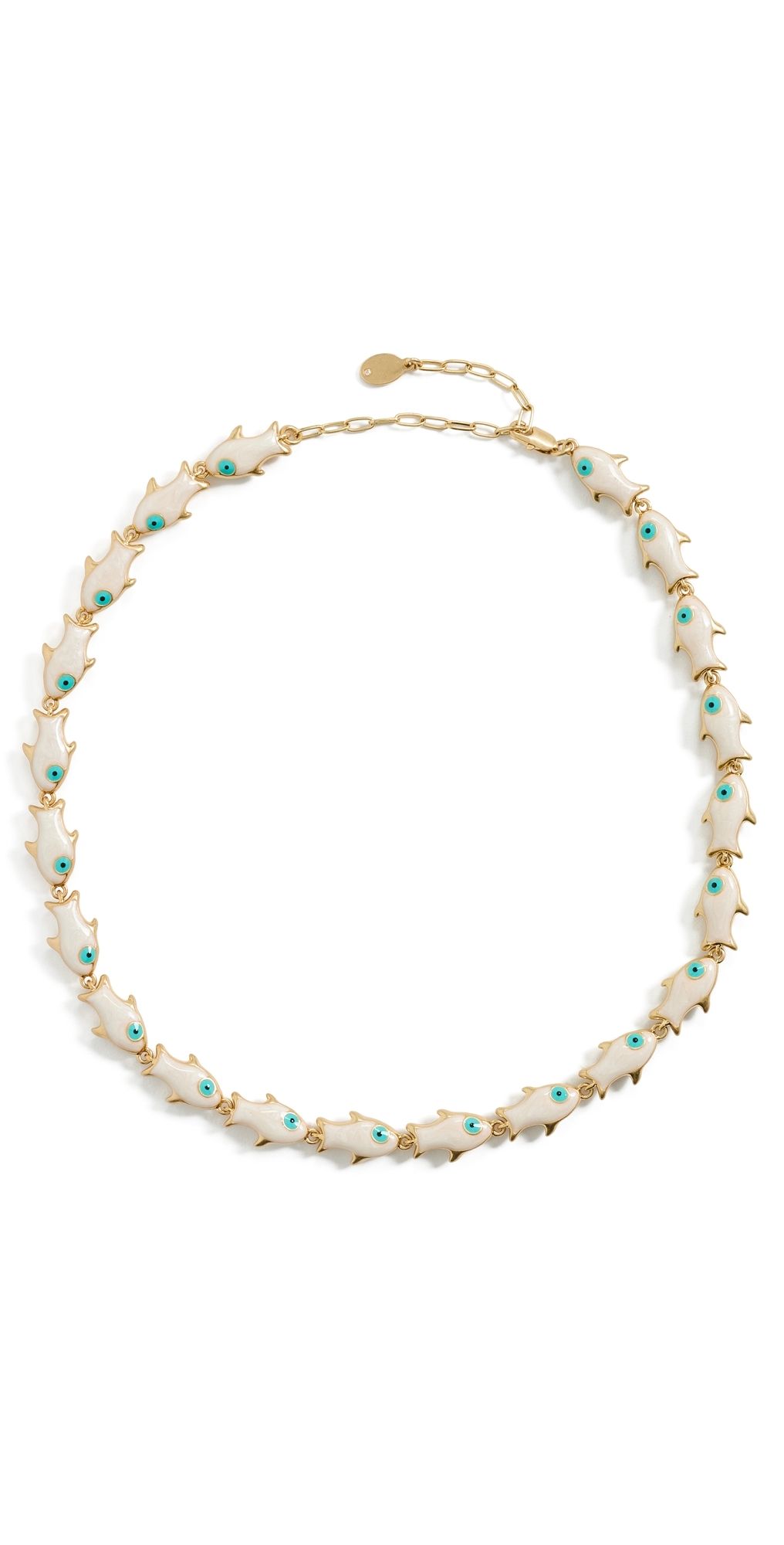 Clare V. Pearl Sardine Necklace Cream One Size