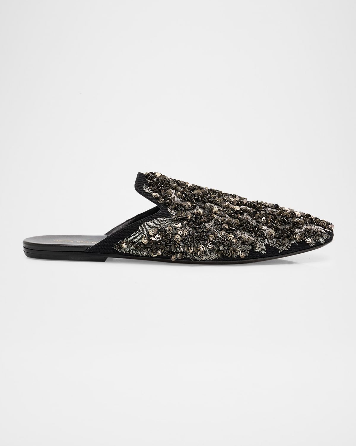 Men & apos;s Bead-Embellished Mule Slippers