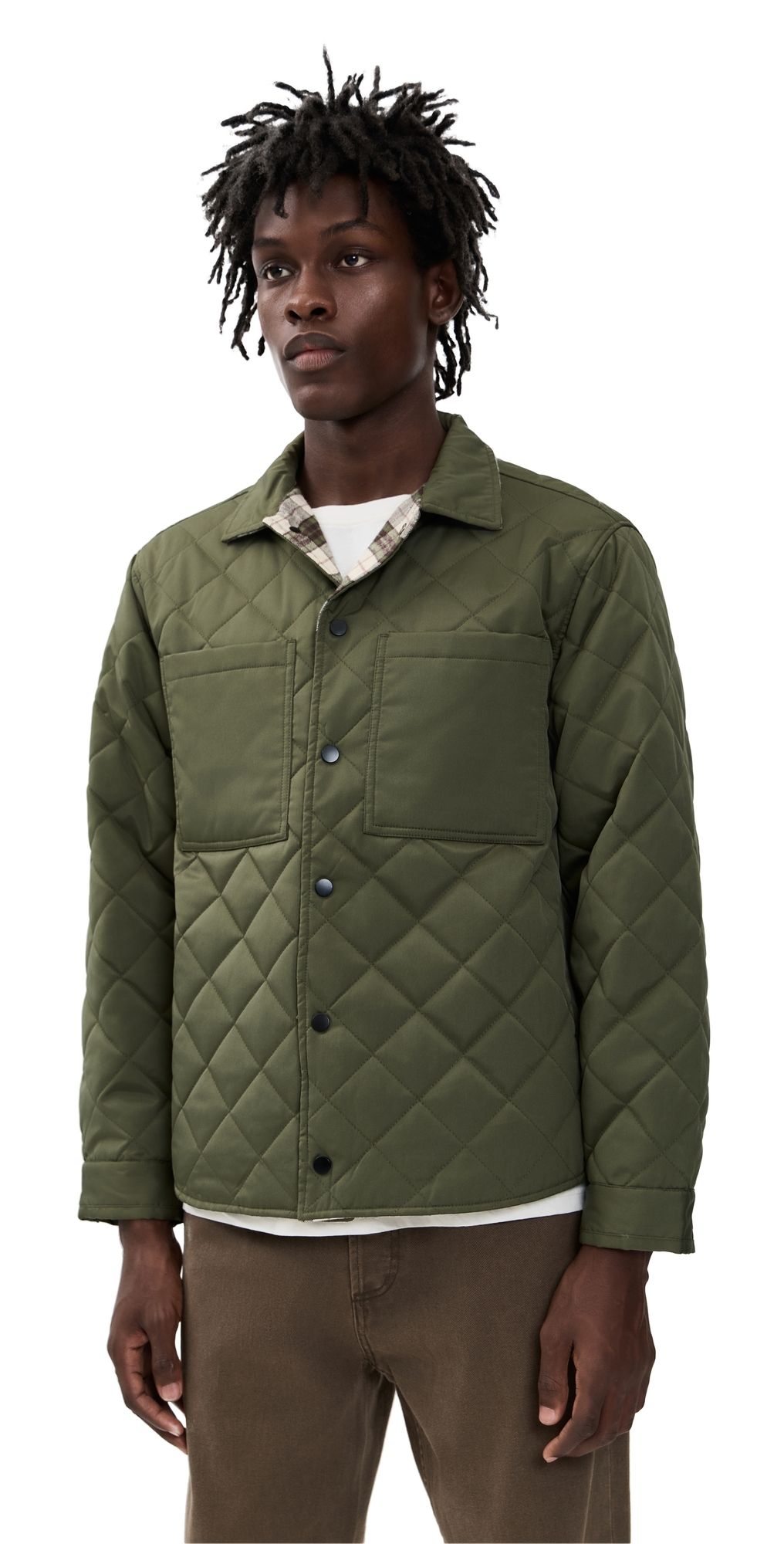 McTavish Reversible Quilted Jacket Green Multi XS