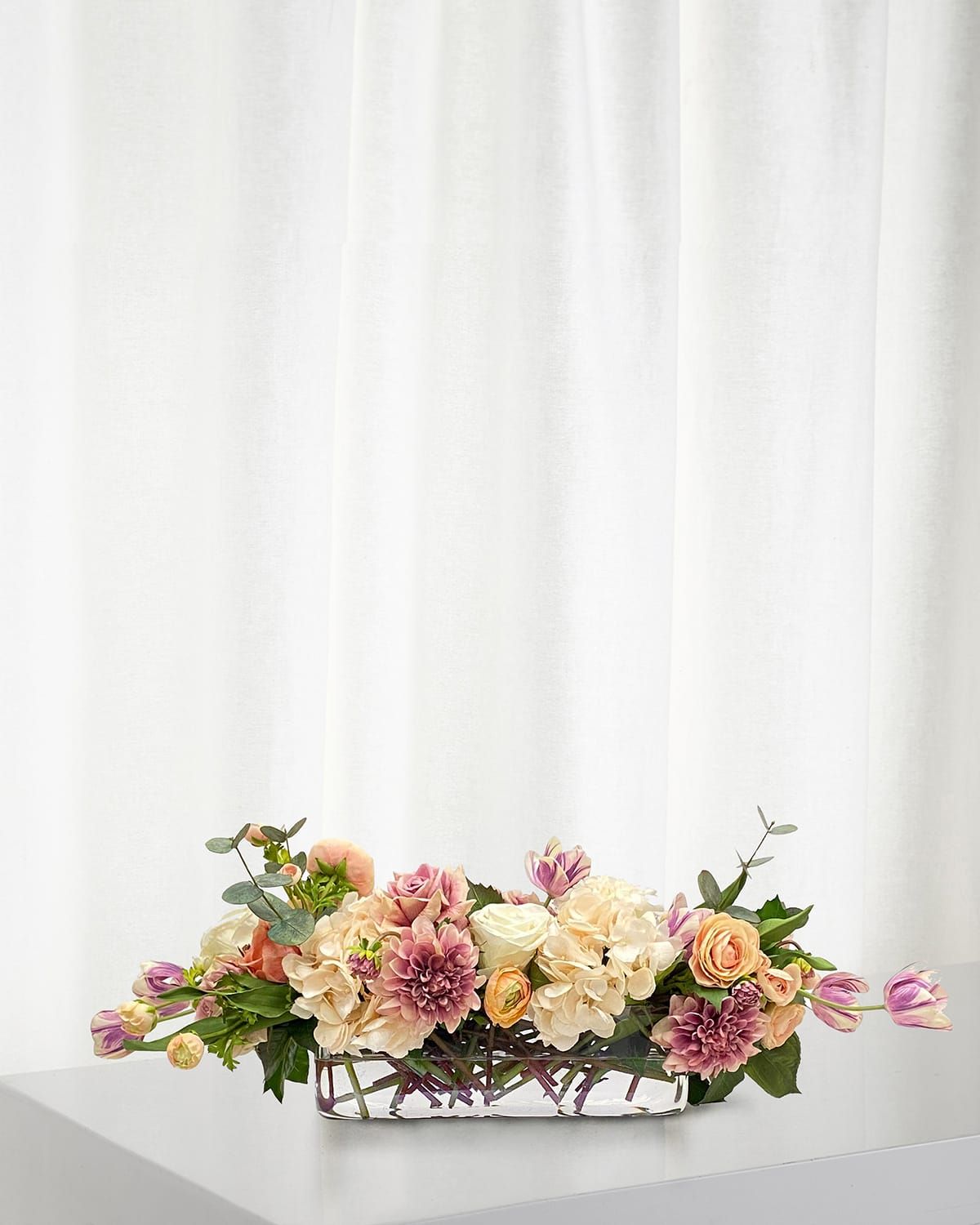 Cafe Au Lait Combo Faux Flowers in Vase