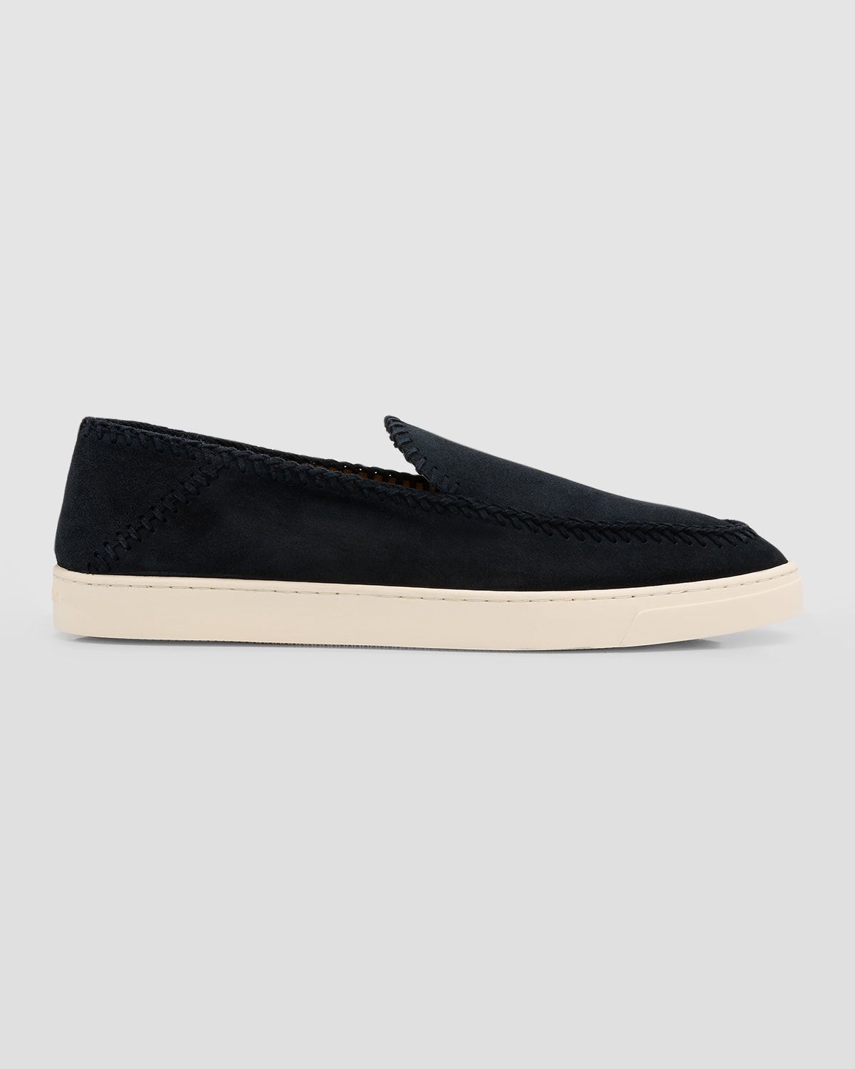 Men & apos;s Suede Sneaker-Sole Loafers