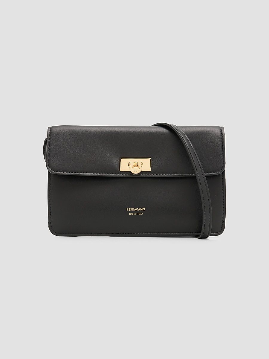 Women's Harley Mini Leather Crossbody Bag - Nero
