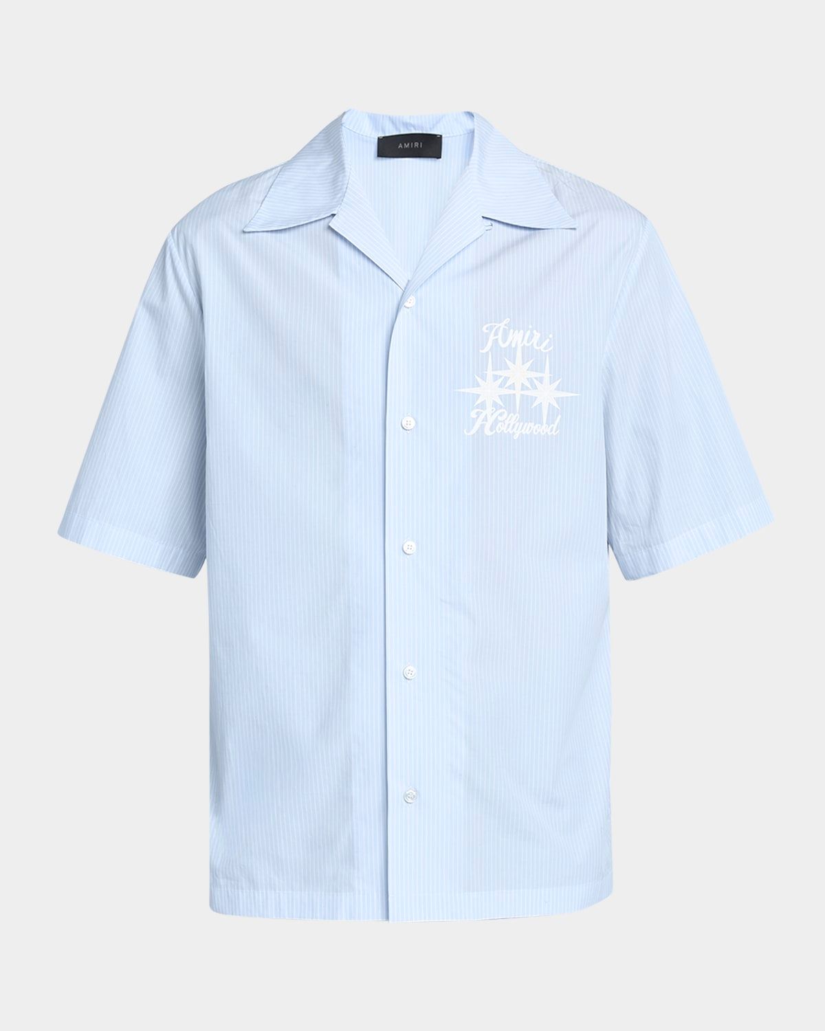 Men & apos;s Starburst Logo Poplin Camp Shirt
