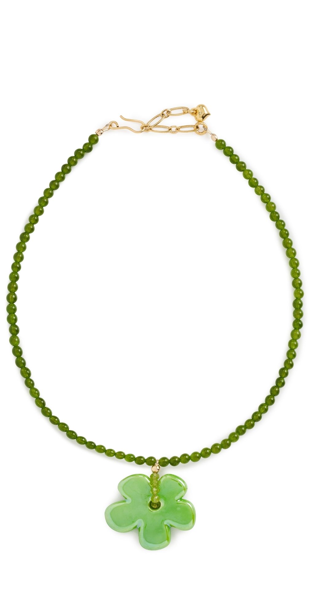 Brinker + Eliza Groovy Necklace Green Multi One Size
