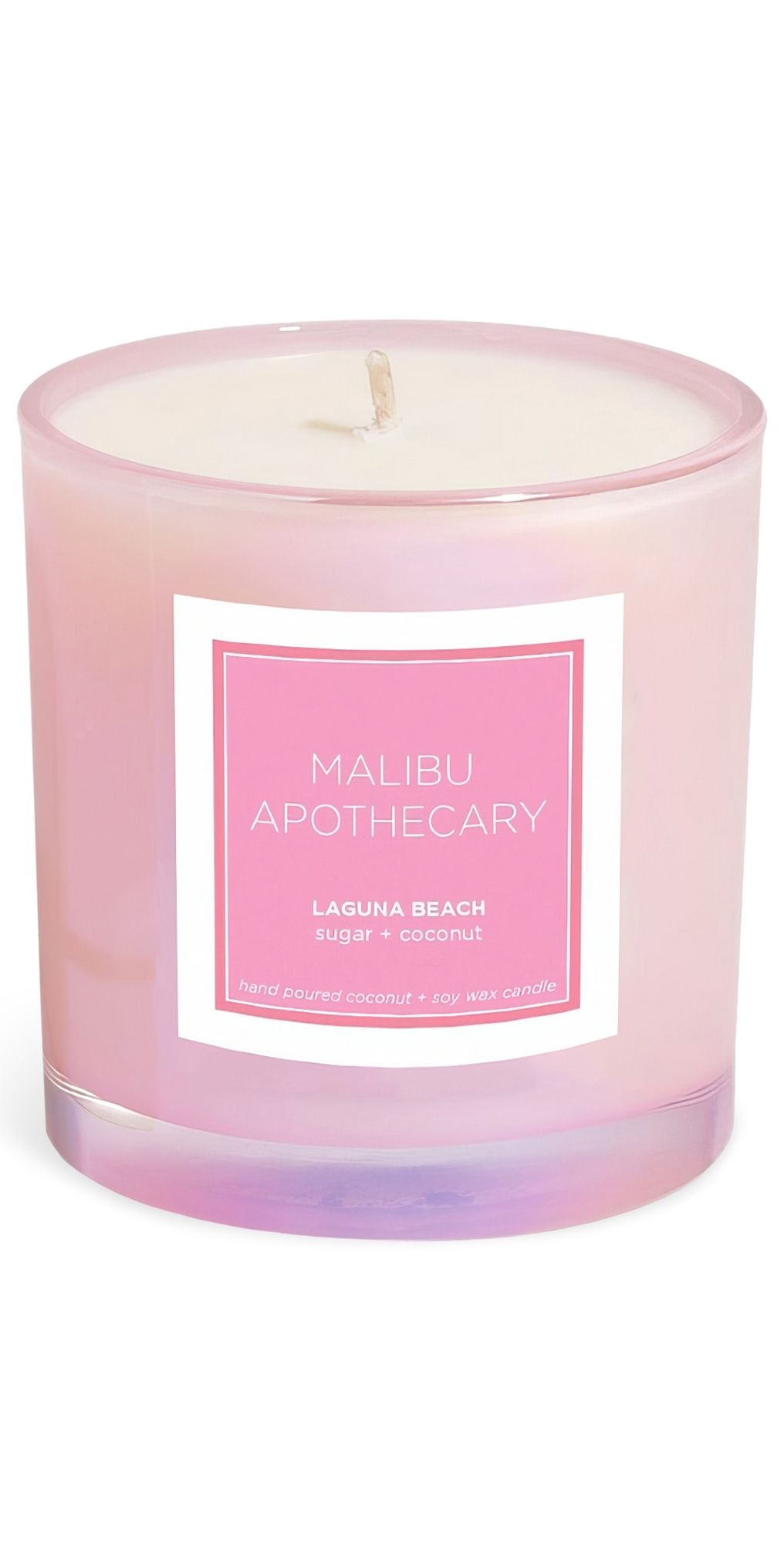 Malibu Apothecary Laguna Beach Candle Iridescent Pink 7.5 oz/ 221 mL