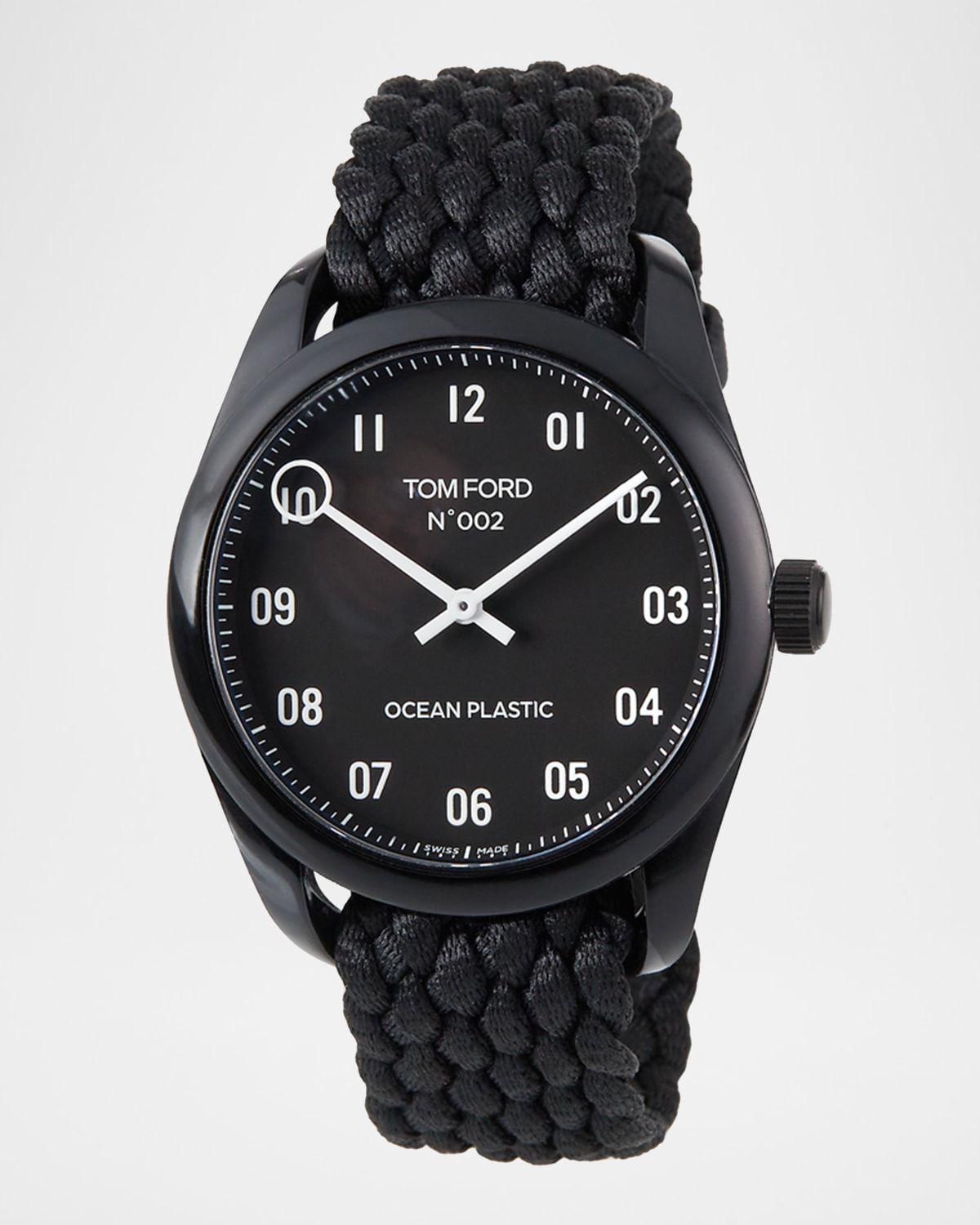 Men & apos;s TOM FORD N.002 Watch, Ocean Plastic with Ocean Plastic Braid Strap
