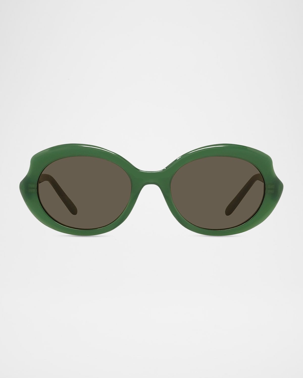 Round Slim Acetate Sunglasses