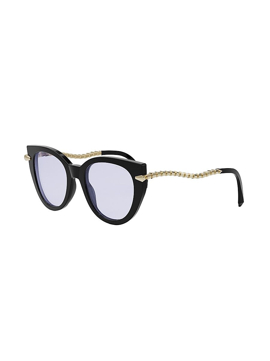 Women's Serpenti Viper 51MM Cat-Eye Eyeglasses - Black