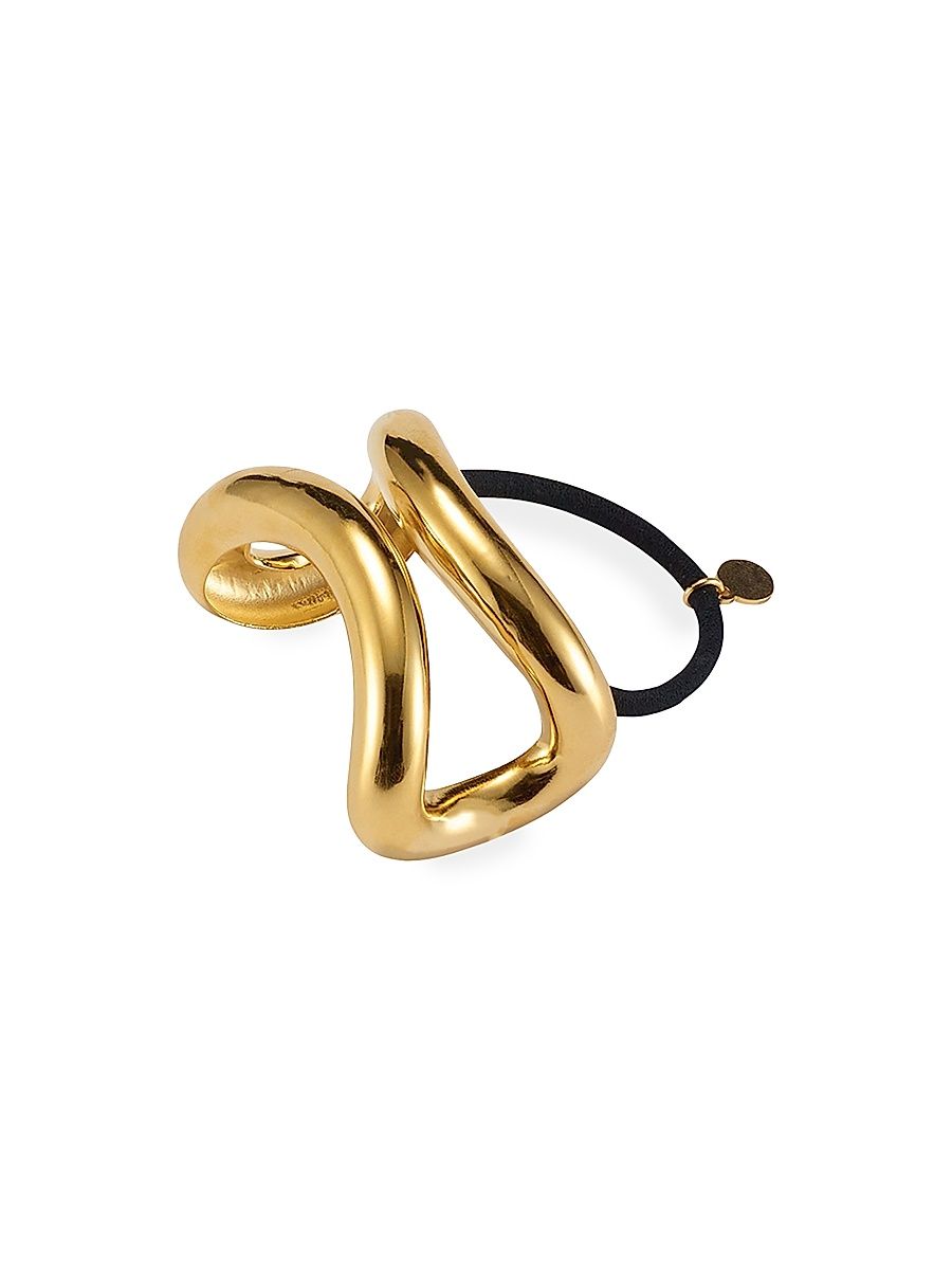 Women's Glossy Arched Ponytail Cuff - Gold