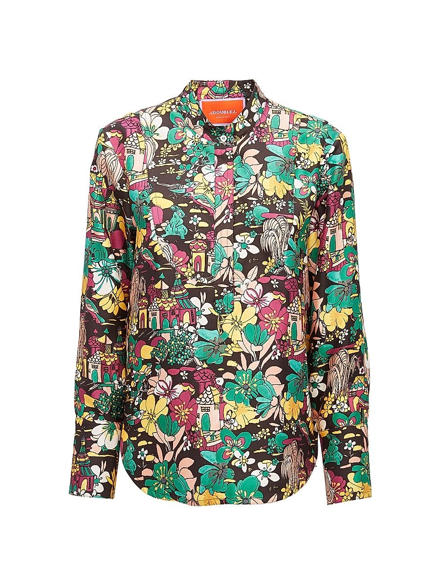 Women's Portofino Shirt - Temples Multicolor - Size Medium