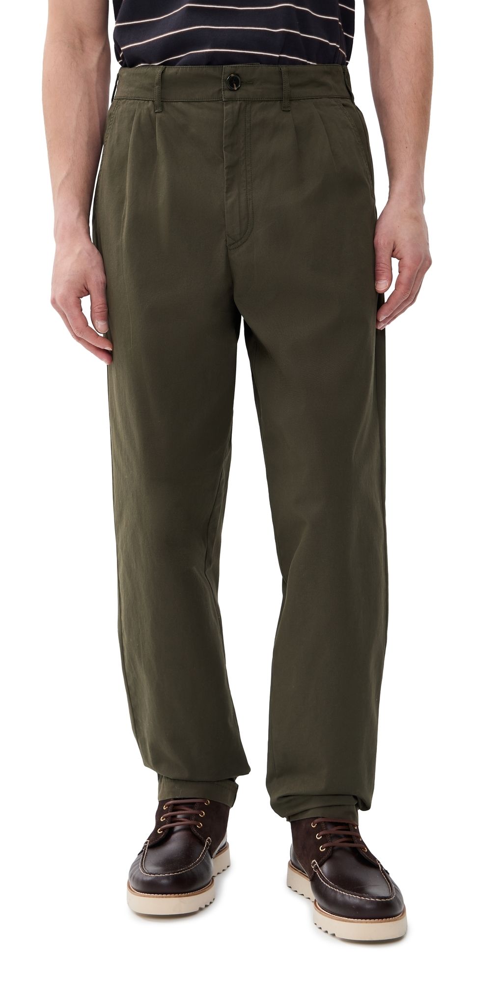 Barbour Cole Relaxed Fit Trousers Olive L