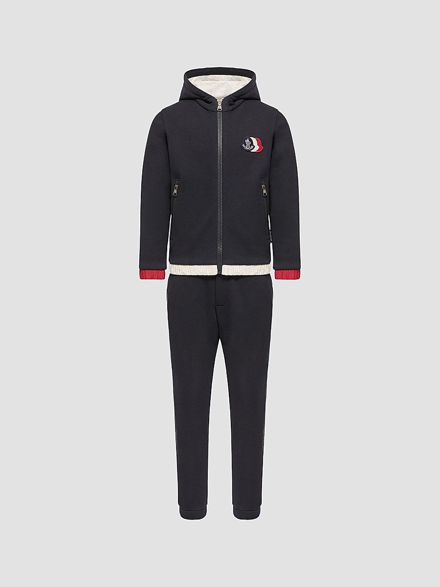 Little Boy's and Boy's Sweatsuit in Cotton - Navy Blue - Size 14