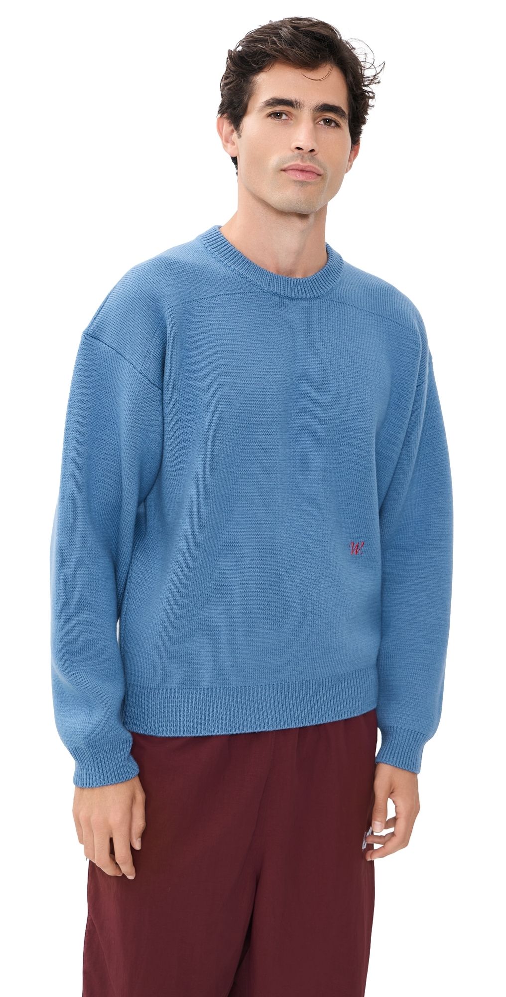 Willy Chavarria Chavarria Embroidered Sweater Uniform Blue M