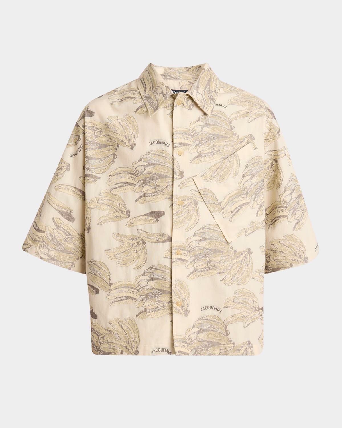 Men & apos;s Banana-Print Sport Shirt