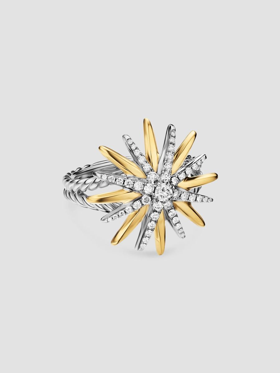 David Yurman Women's Starburst Ring in Sterling Silver - Silver Multi - Size 7